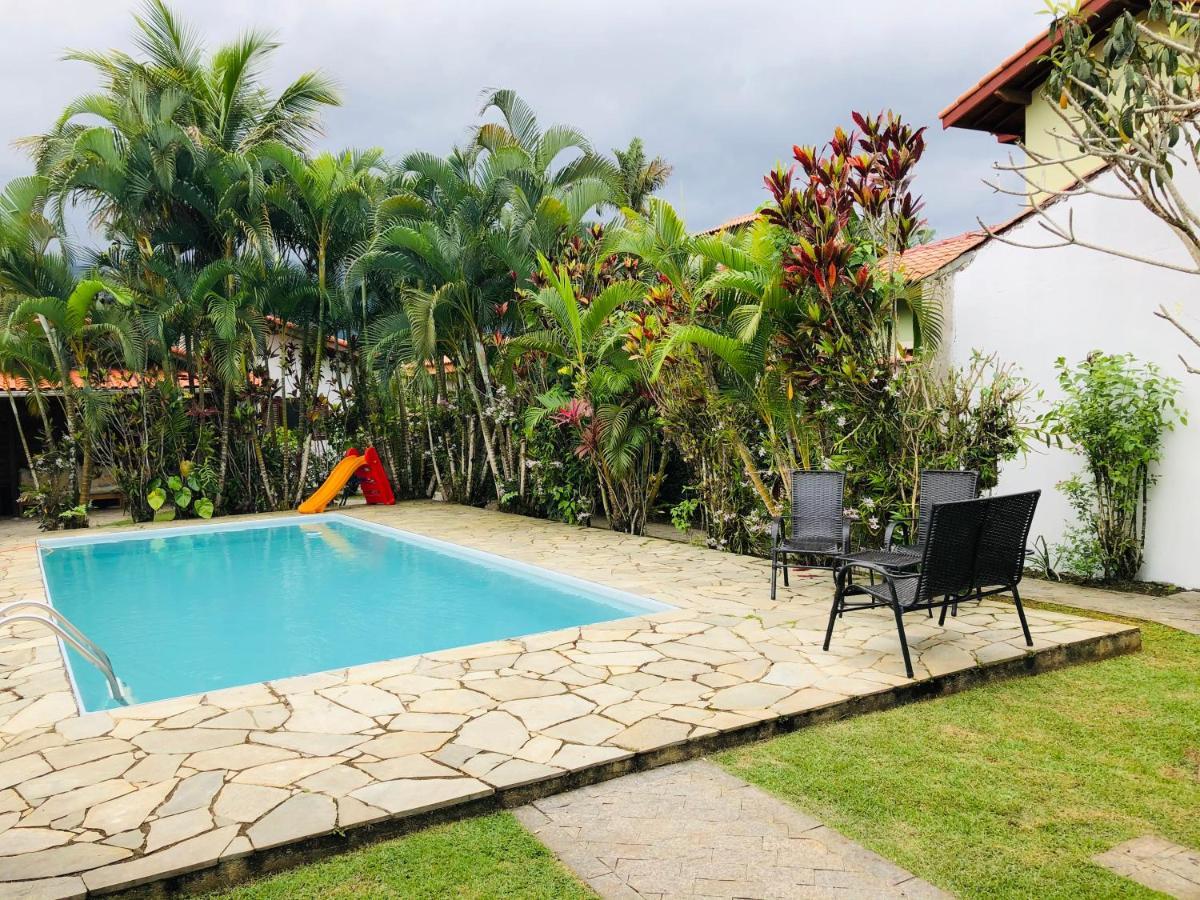 Casa De Praia Estilosa Com Piscina No Condominio-Litoral Norte Bertioga Kültér fotó