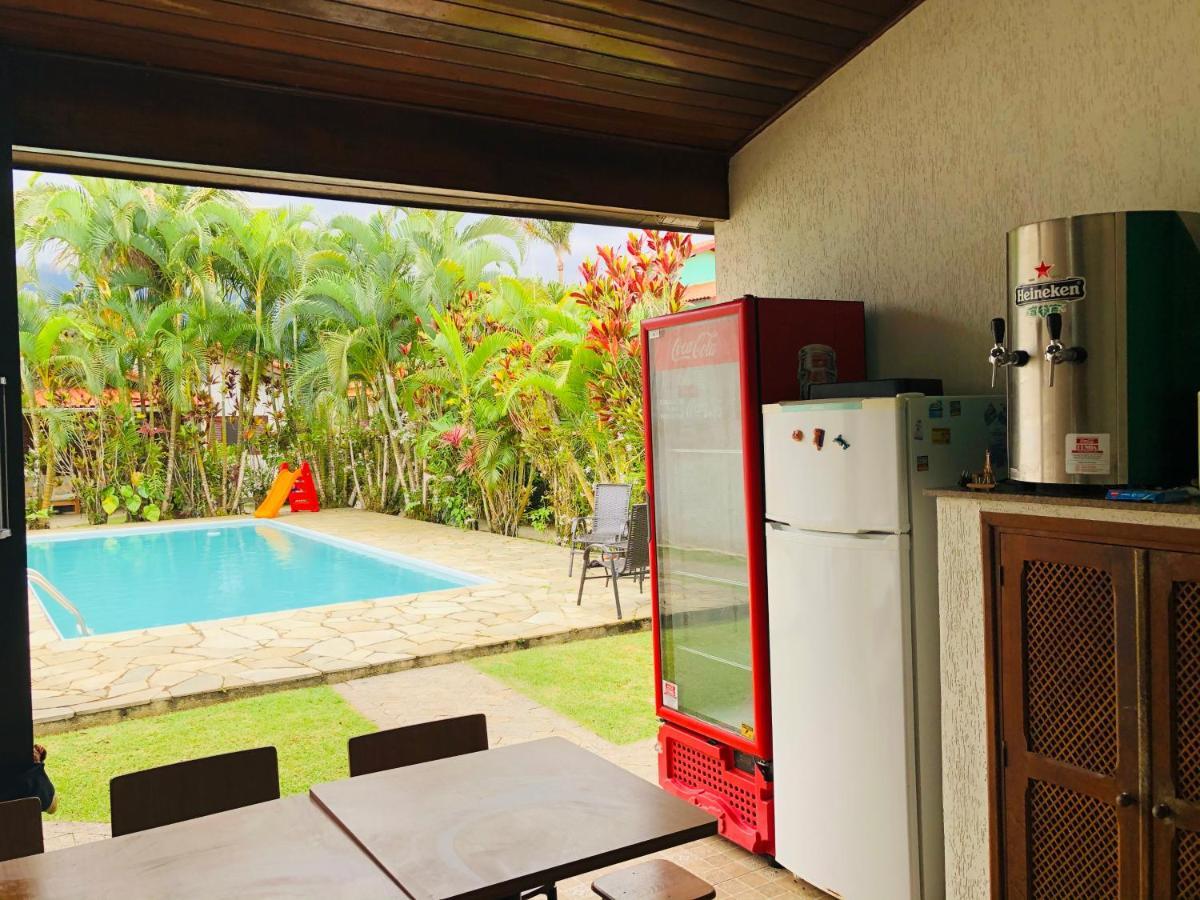 Casa De Praia Estilosa Com Piscina No Condominio-Litoral Norte Bertioga Kültér fotó