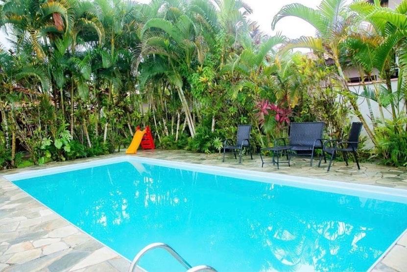 Casa De Praia Estilosa Com Piscina No Condominio-Litoral Norte Bertioga Kültér fotó